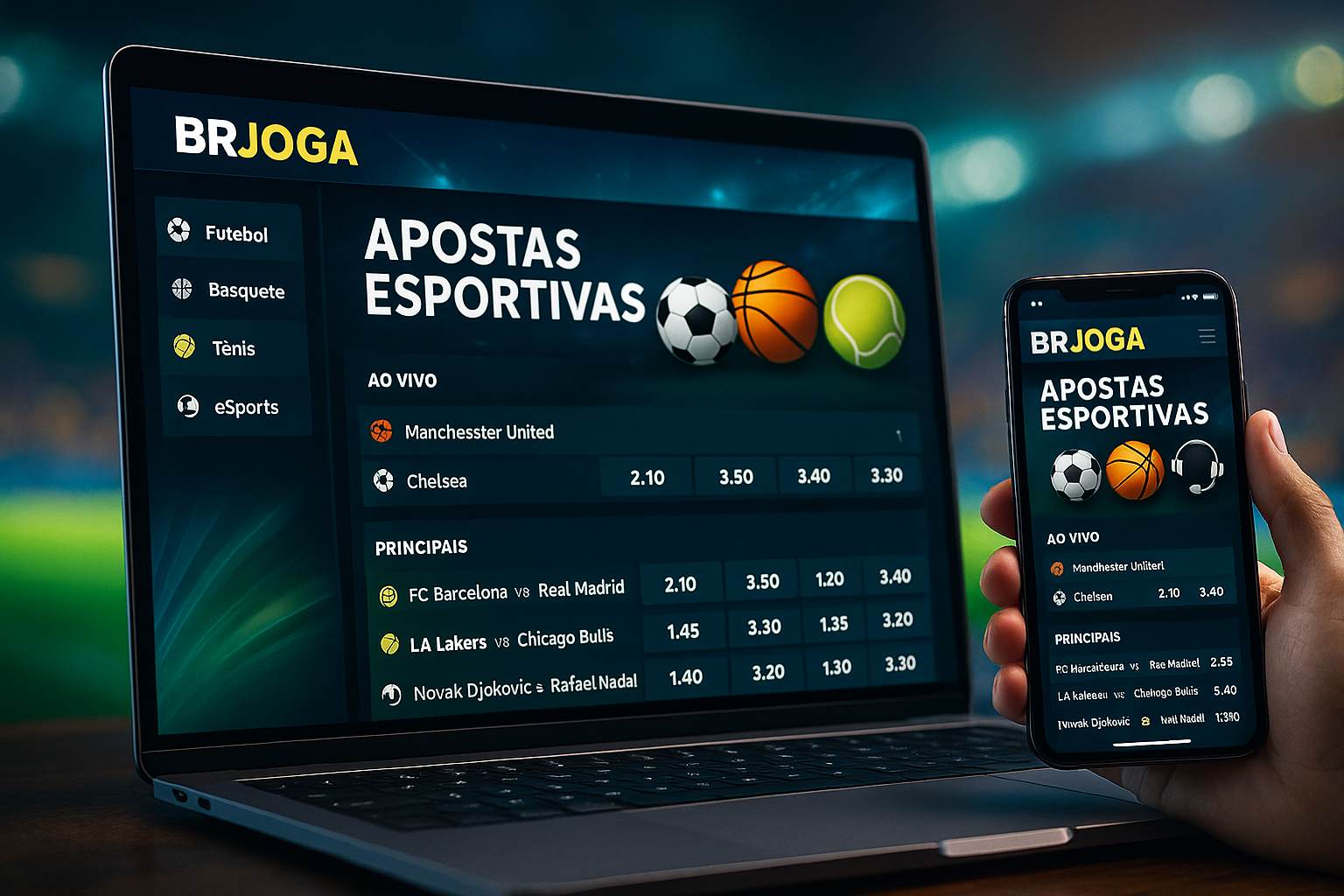Apostas esportivas no cassino online BRJOGA