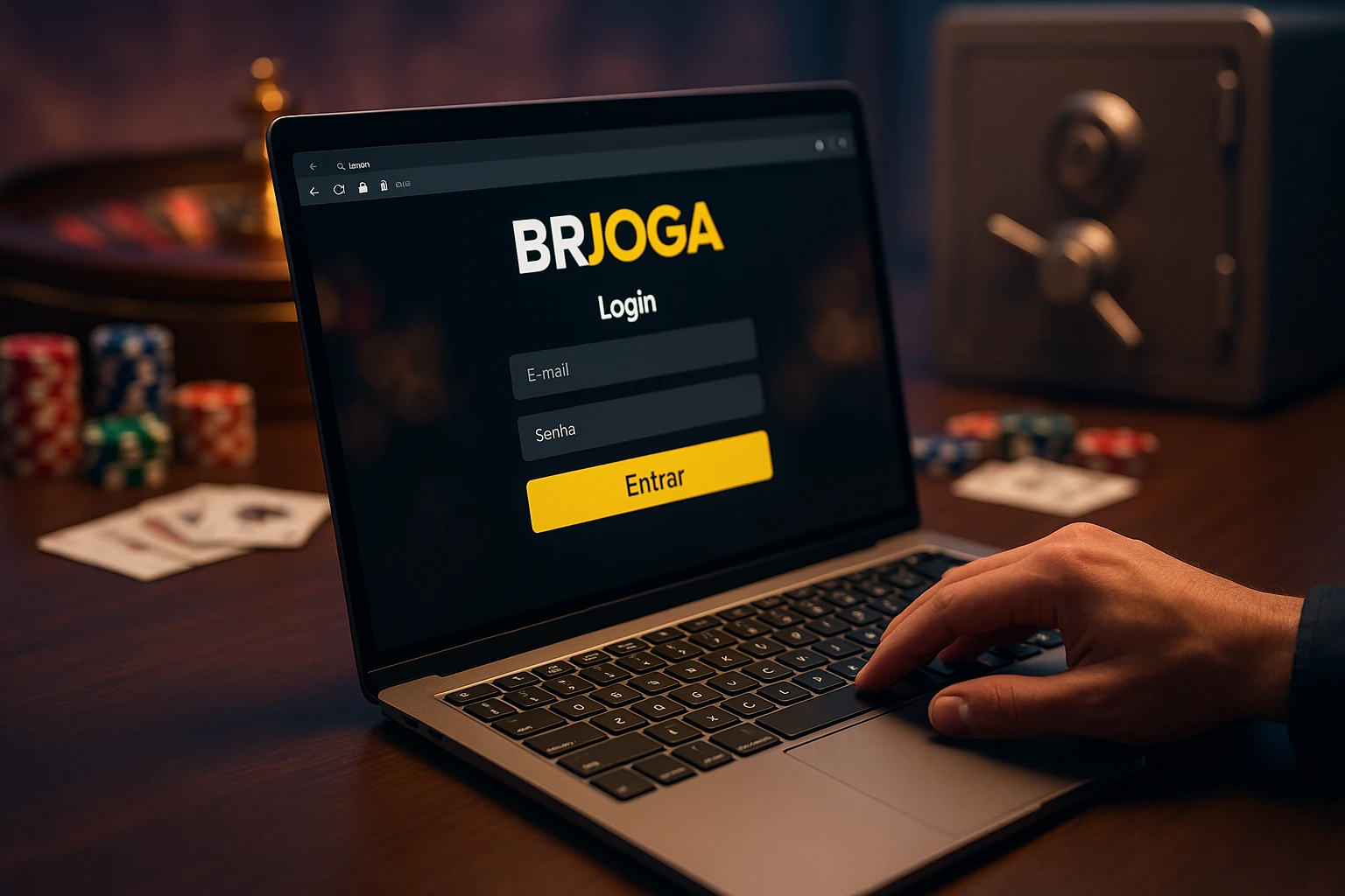 Criar uma nova Conta no plataforma BRJOGA