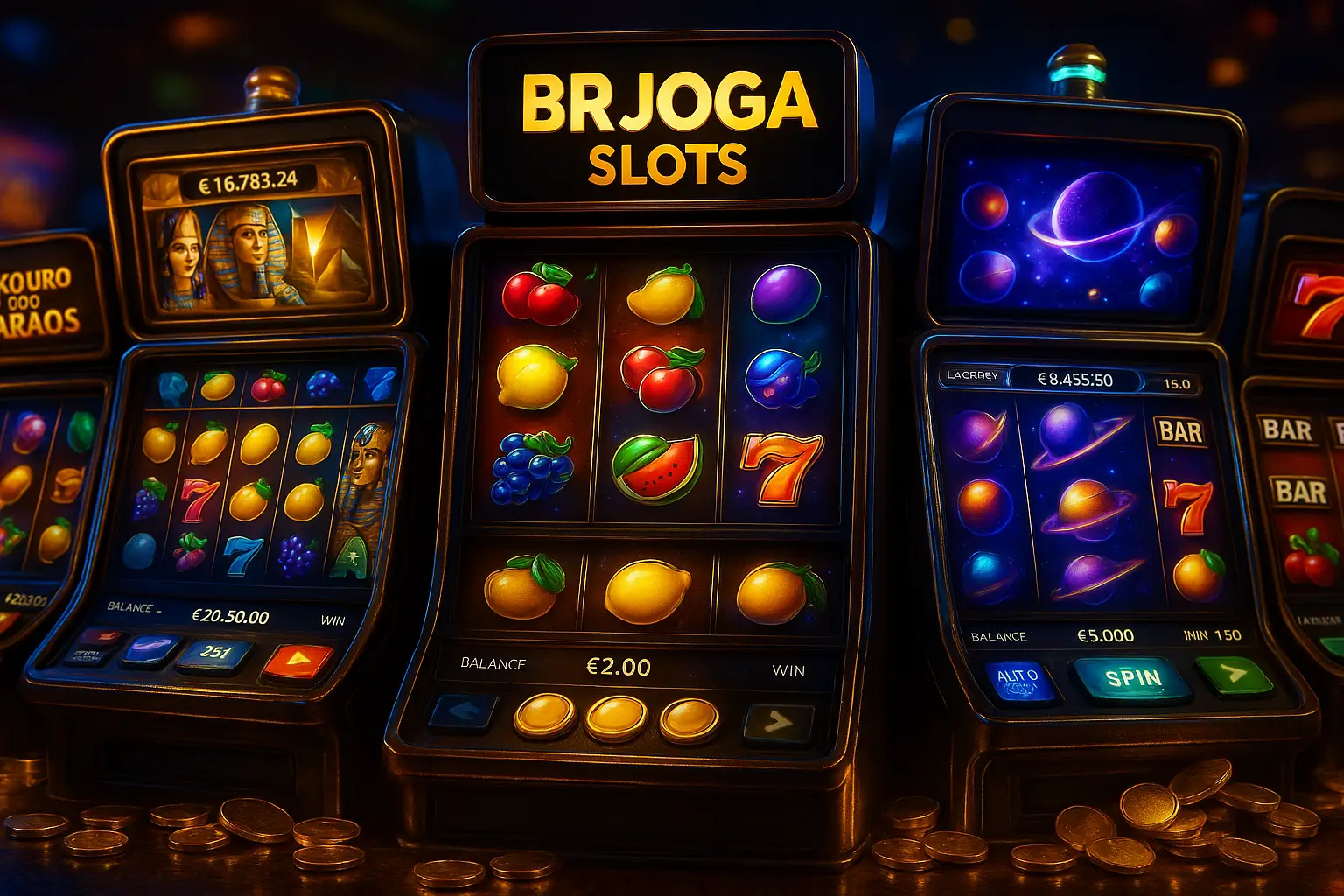 Explore o mundo das slot machines no BRJOGA Casino